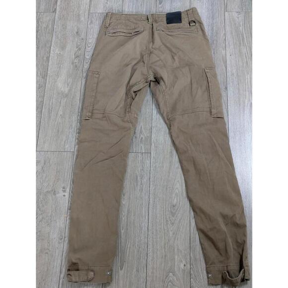 Duer Cargo Joggers Pants Mens 29X32 Outdoor Cargo Hiking Stretch Beige Zip Ankle - Picture 5 of 12